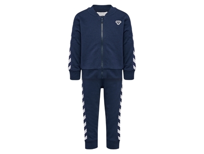 Hummel sweatsæt i mørkeblå til børn set forfra