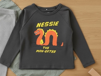 Mini Rodini t-shirt black loch ness