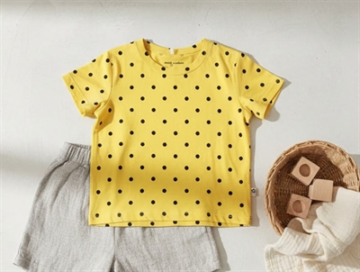 Mini Rodini yellow t-shirt polka dots