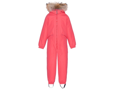 VER de TERRE flyverdragt i flamingo set forfra med aftagelig pelskant