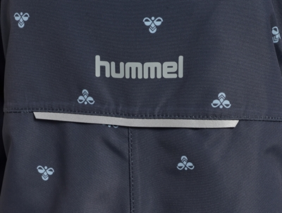 Hummel flyverdragt med logo og print i mørkeblå nuance