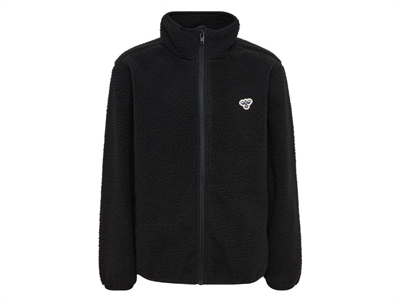 Hummel fleece jakke i sort med lynlås