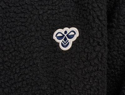Hummel fleece jakke med broderet logo i sort