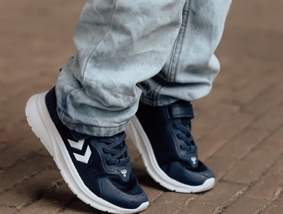 Hummel Actus TR Breather JR sneaker blå med velcro og let mesh