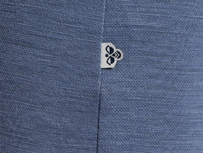 hummel uldleggings i blå flint stone nuance med logo-label