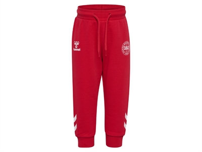 hummel bukser roed med DBU logo foran