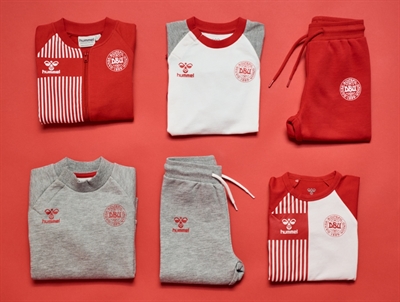 hummel DBU bukser roed sammen med saet
