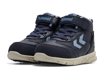 Hummel Crosslite Winter Mid Tex vinterstøvler ombre blue med velcro