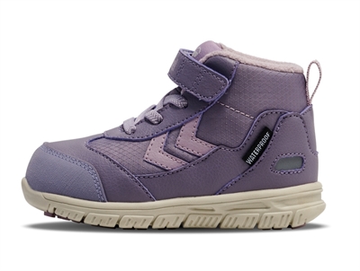 Hummel Crosslite Winter Mid Tex vinterstøvler gray ridge med velcro