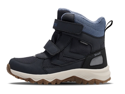 Hummel Storm Tex Boot JR vinterstøvler ebony med dobbelt velcro