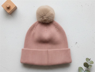 En Fant burlwood beanie hue uld/akryl
