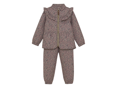 En Fant termo sæt fungi med blomsterprint og flæser set forfra