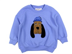 Mini Rodini blue bloodhound chenille sweatshirt