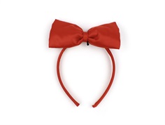Mini Rodini red bow satin hårbøjle