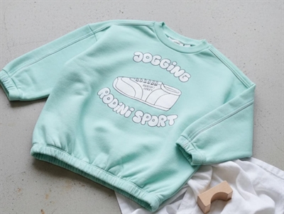 Mini Rodini green sport jogging sweatshirt