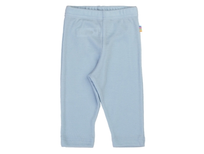 Joha uldleggings i blå med elastik i taljen