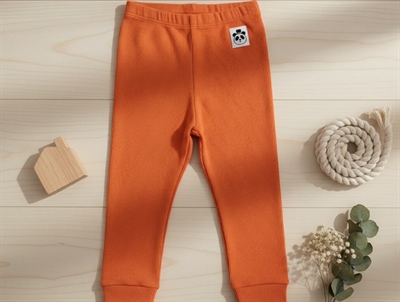 Mini Rodini red rib leggings