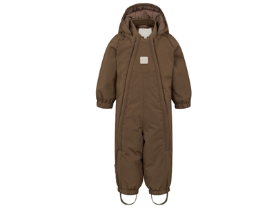 MarMar Copenhagen Oriel flyverdragt deep choco med dobbelt lynlås og rib i halsen