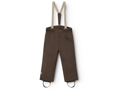 MarMar Orla overtræksbukser deep choco med seler front