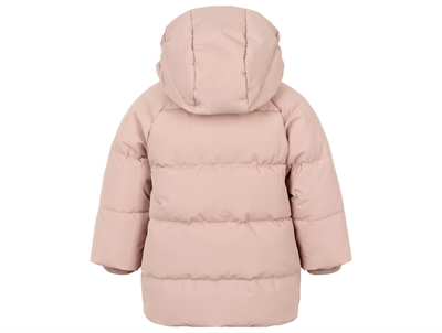 MarMar pufferjakke light plum med hætte set bagfra