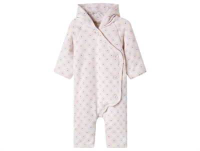 Køredragt med hætte og blomsterprint i farven little tulip fra MarMar Copenhagen 