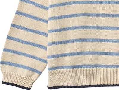 Detalje af Wheat Morgan striktrøje faded denim stripe