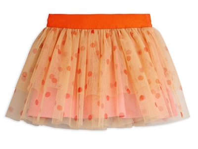 Mini Rodini tylskørt pink med prikker og bred elastik