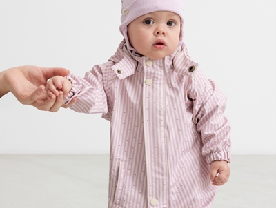 MarMar Orion regndragt i pink stripe på baby