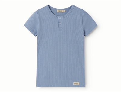 MarMar t-shirt i blue iris med rib