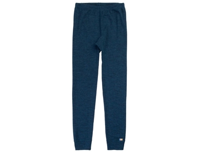 Joha leggings mørkeblå i ribbet merinould