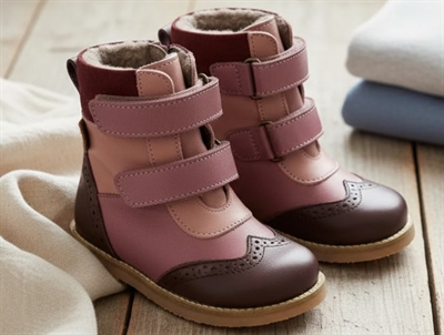 Pom Pom vinterstøvle dark plum/rose med TEX