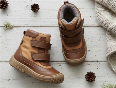 Pom Pom vinterstøvle camel med TEX