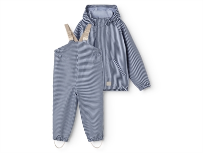 MarMar Oddy regnsæt i blue stripes set forfra