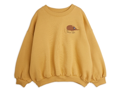 Mini Rodini sweatshirt beige med musbroderi