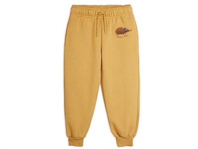 Mini Rodini sweatpants beige med musbroderi