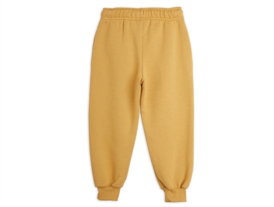 Mini Rodini sweatpants beige med musbroderi
