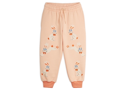 Mini Rodini sweatpants rosa med kaninprint