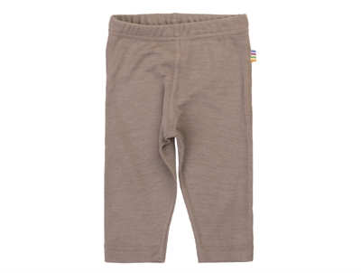 Joha leggings i dark beige merinould og silke