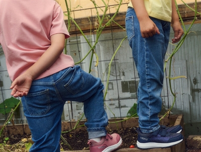 Viking Bouncy Glitter WP sneaker pink med glimmer, velcro og TEX