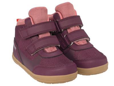 Viking Aspen barfod sko plum med velcro