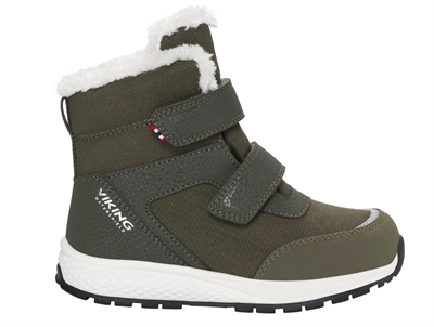 Viking Equip Warm WP 2V vinterstøvle olive med velcro