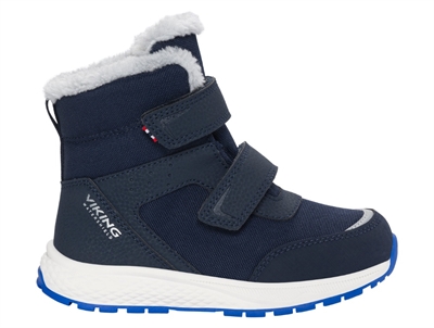 Viking Equip Warm WP 2V vinterstøvle navy med velcro