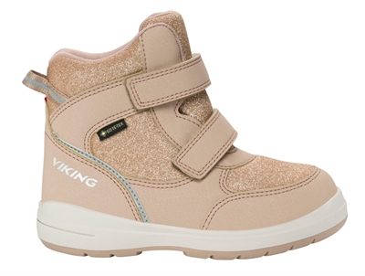 Viking Fun Glitter Warm GORE-TEX vinterstøvle beige med glitter