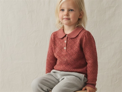 FUB bluse pointelle redwood