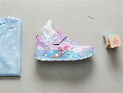 Skechers Mermaid Dreams sneaker lilla med lys