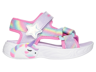 Skechers Unicorn Dreams sandal lavender multicolor med blinklys