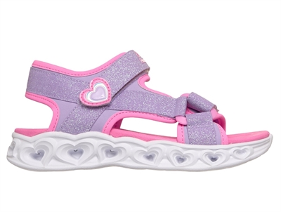 Skechers Heart Lights sandal lvpk med blinklys og hjerter