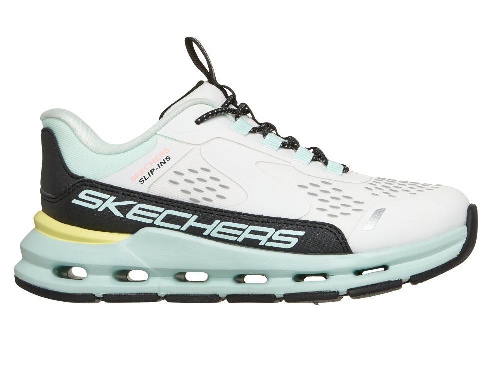 Skechers Glide-step Vista Lane Hvid/mint Lilla Slip-ins - Str. 33 billede
