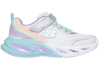 Skechers S-Lights Cosmic Glow Rainbow Dream sneaker med blinklys og regnbuedetaljer