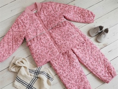 CeLaVi termosæt peach blossom med blomster og refleksdetaljer